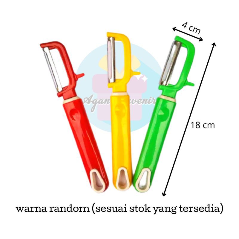 souvenir pernikahan pisau pengupas buah besar kemas mika motif