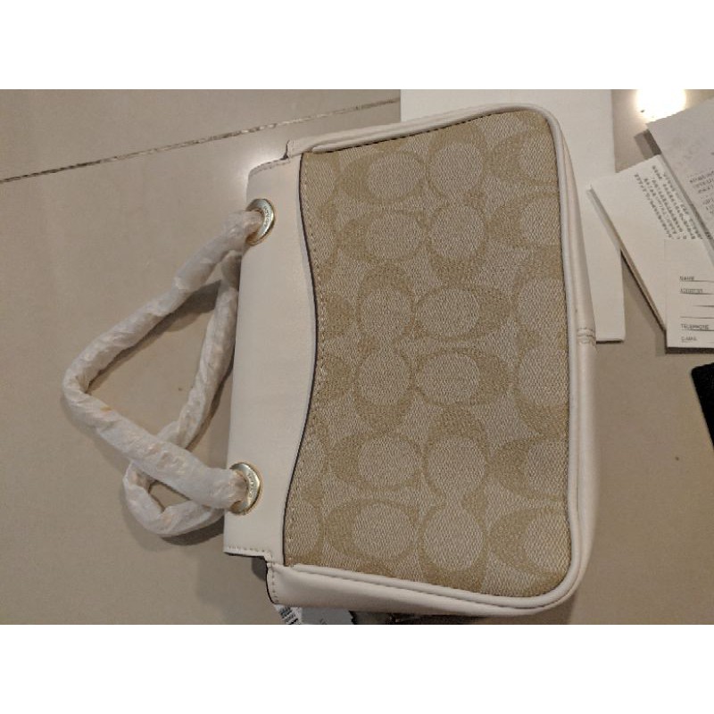 Coach mini cassidy crossbody in signature floral applique