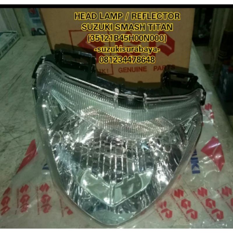 REFLEKTOR REFLECTOR KACA LAMPU DEPAN SUZUKI SMASH TITAN ORI SGP