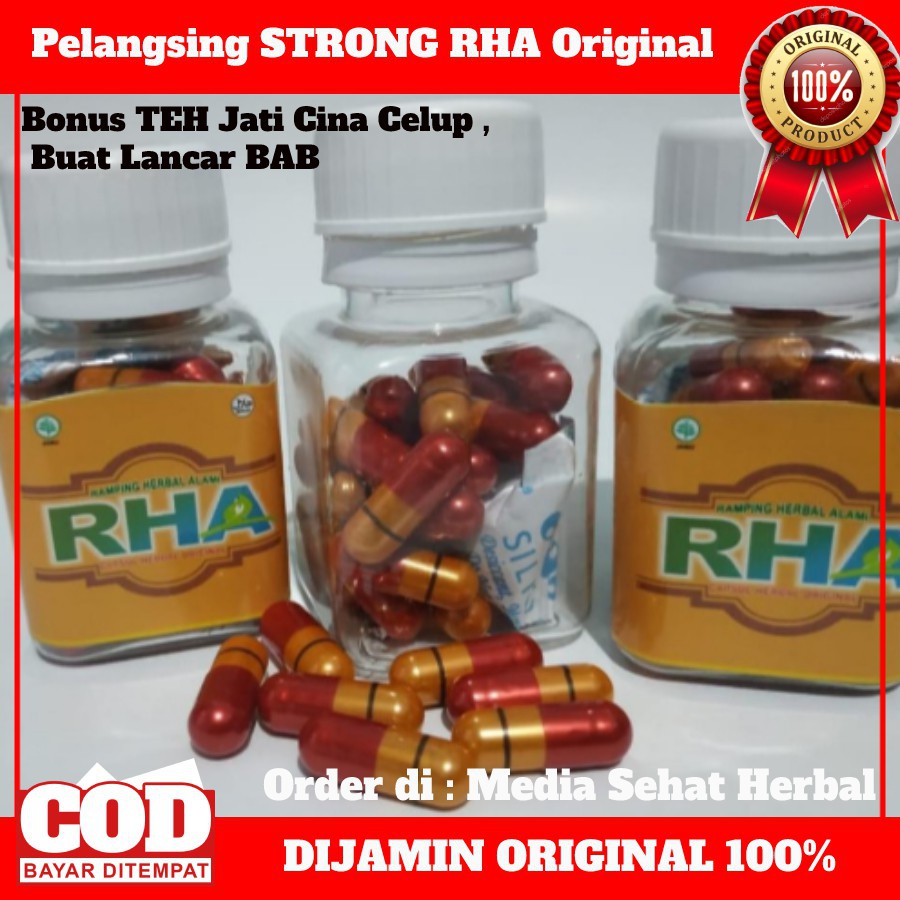 

Kapsul RHA Original BONUS Teh Daun Jati Cina Celup