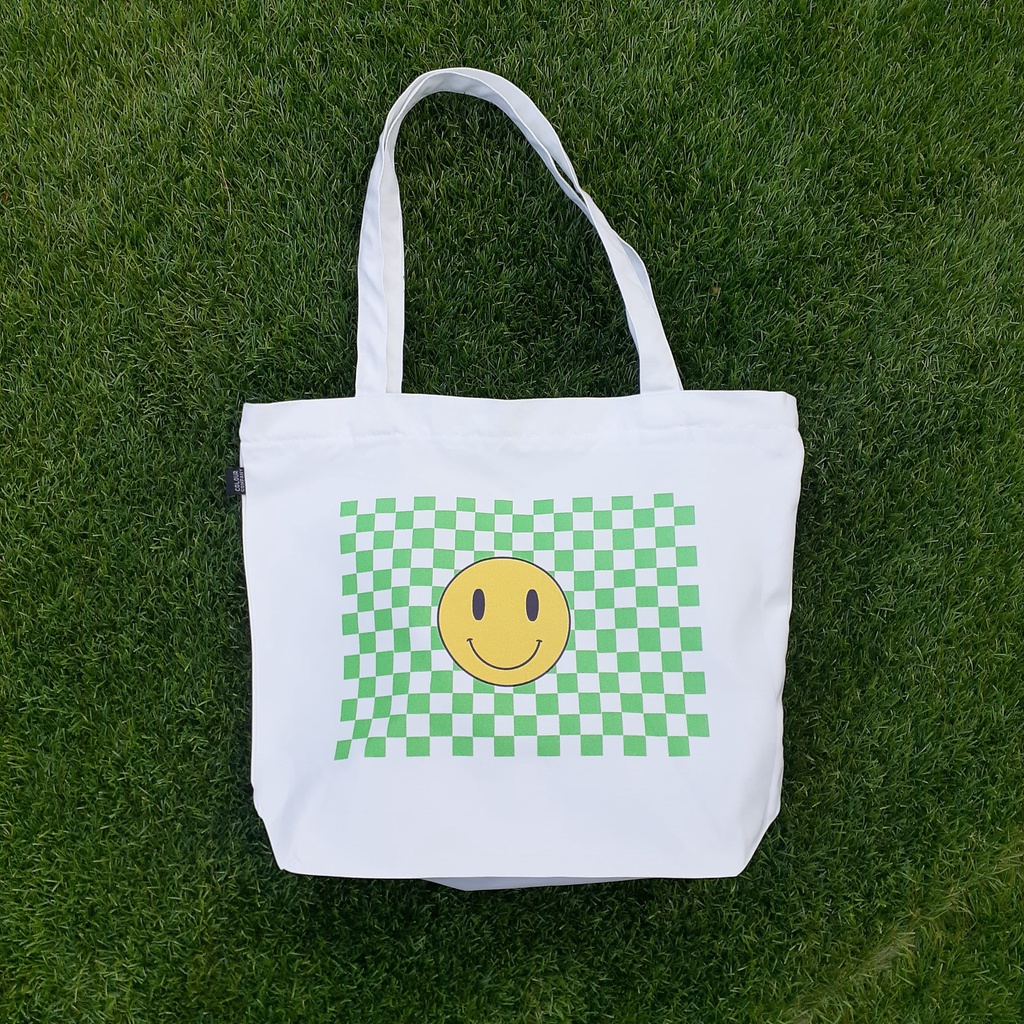 Tote Bag Smile Chess Green