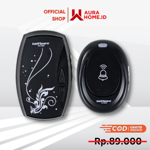 Alarm Pintu Wireless Waterproof dengan EU Plug / Alarm Bel Rumah Anti Maling Canggih Wireless Waterp