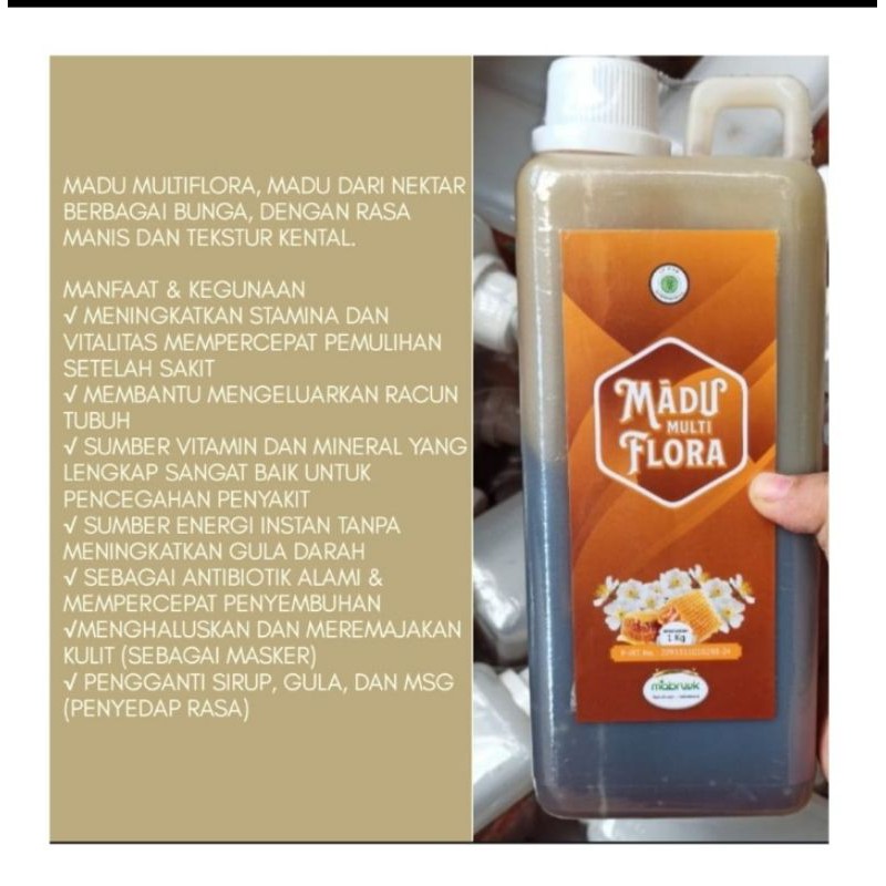 

Madu Multiflora Asli Mabruuk uk.1 Kg Murni Tanpa Campuran Balikpapan Kalimantan
