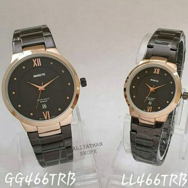 Jam Tangan Couple Mirete Original Tanggal Aktif | Sesuai Foto Dan vidio Jam Tangan Pria | Anti Air | Jam Tangan Cowok Cewek Couple Anti Air Import | Jam Mirete | Jam Tangan Couole Murah | Original | Tahan Air | Pria | Wanita | Jam Tangan Couple