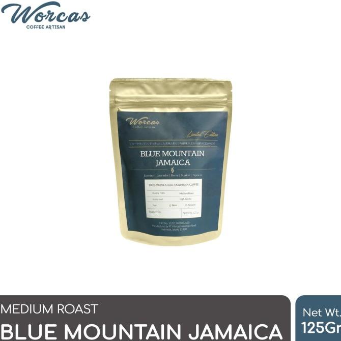 

WORCAS Arabica Coffee Blue Mountain Jamaica 125gr Medium Roasted