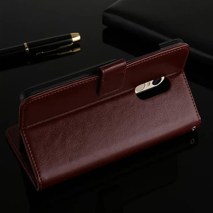ACC HP CASE LENOVO K6 NOTE CASING HP DOMPET KULIT LEATHER FLIP