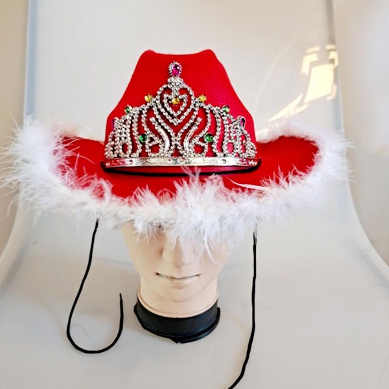 Zzz Topi Koboi Aksen Bulu + Payet Untuk Wanita