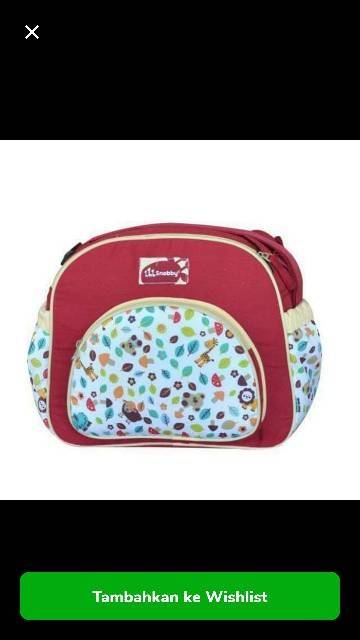 TAS BABY MEDIUM ZOO SERIES HIJAU TPT 3073 SERIES MERAH TPT 3074 + Stroler Hook + Gift Set S1