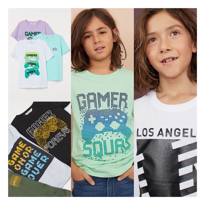 Kaos Lengan Pendek Anak Laki laki HM Junior