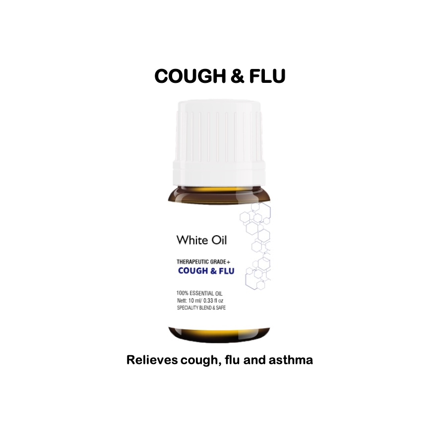 Cough &amp; Flu Essential Oil Aromaterapi By White Essential