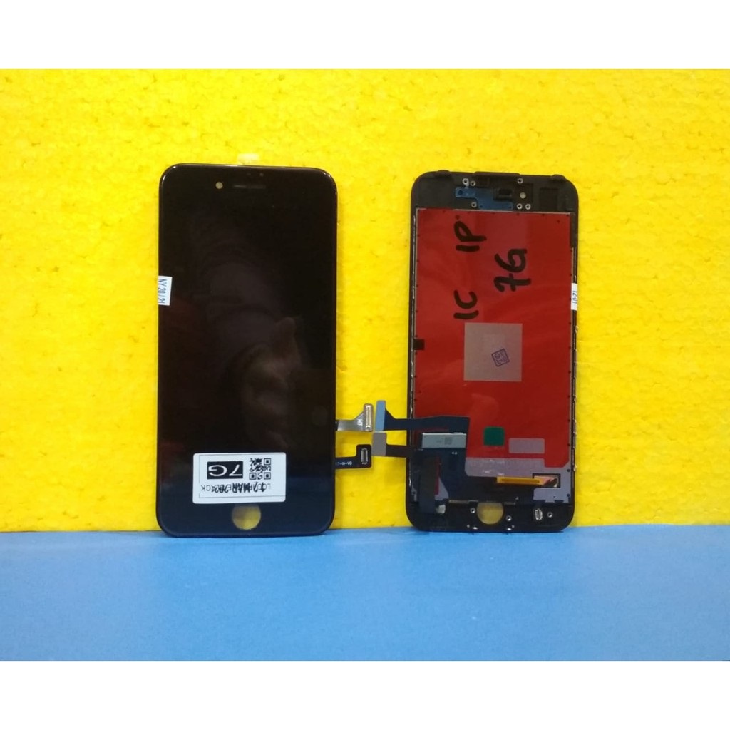 LCD LAYAR GAMBAR IPHONE 7G 4.7 + TS_ HITAM AA A1778 A1660 A1779