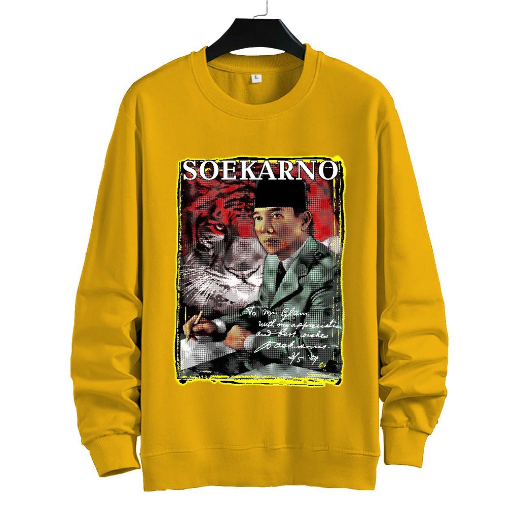 SWEATER UNISEX SOEKARNO 1 PRIA DAN WANITA  SWEATER JUMBO