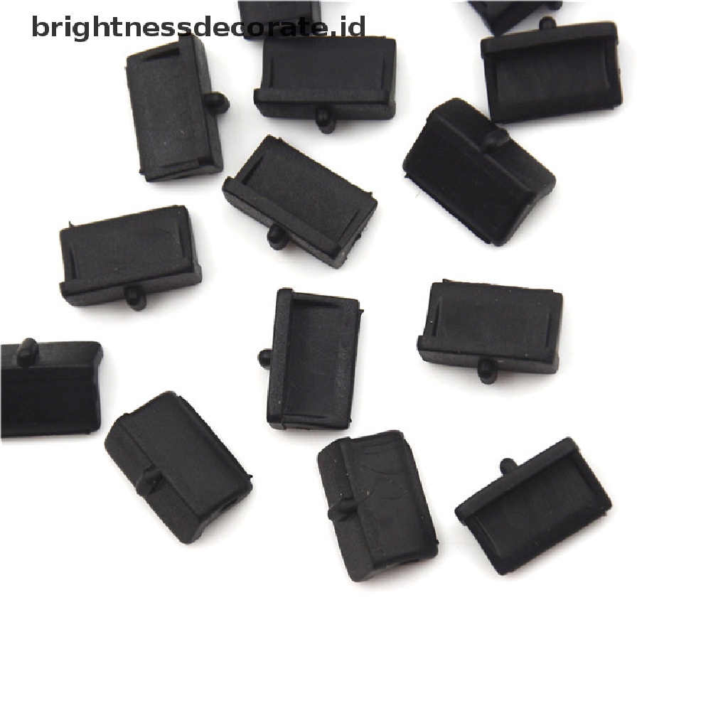 [birth] 20pcs Soft Plastic USB Port Plug Cover Cap Anti Dust Protector for Female End [ID]