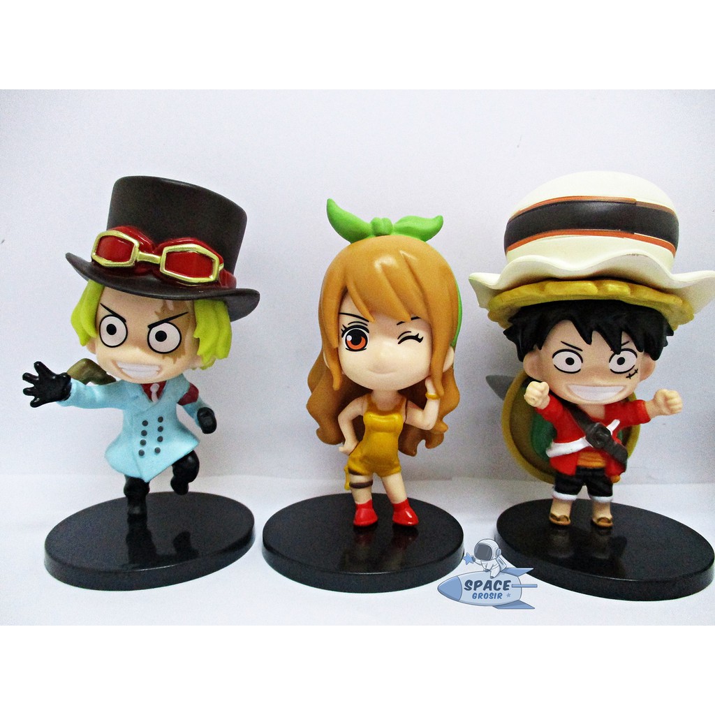 Figure Mainan pajangan One Piece Movie Stampede Luffy Sabo Zoro