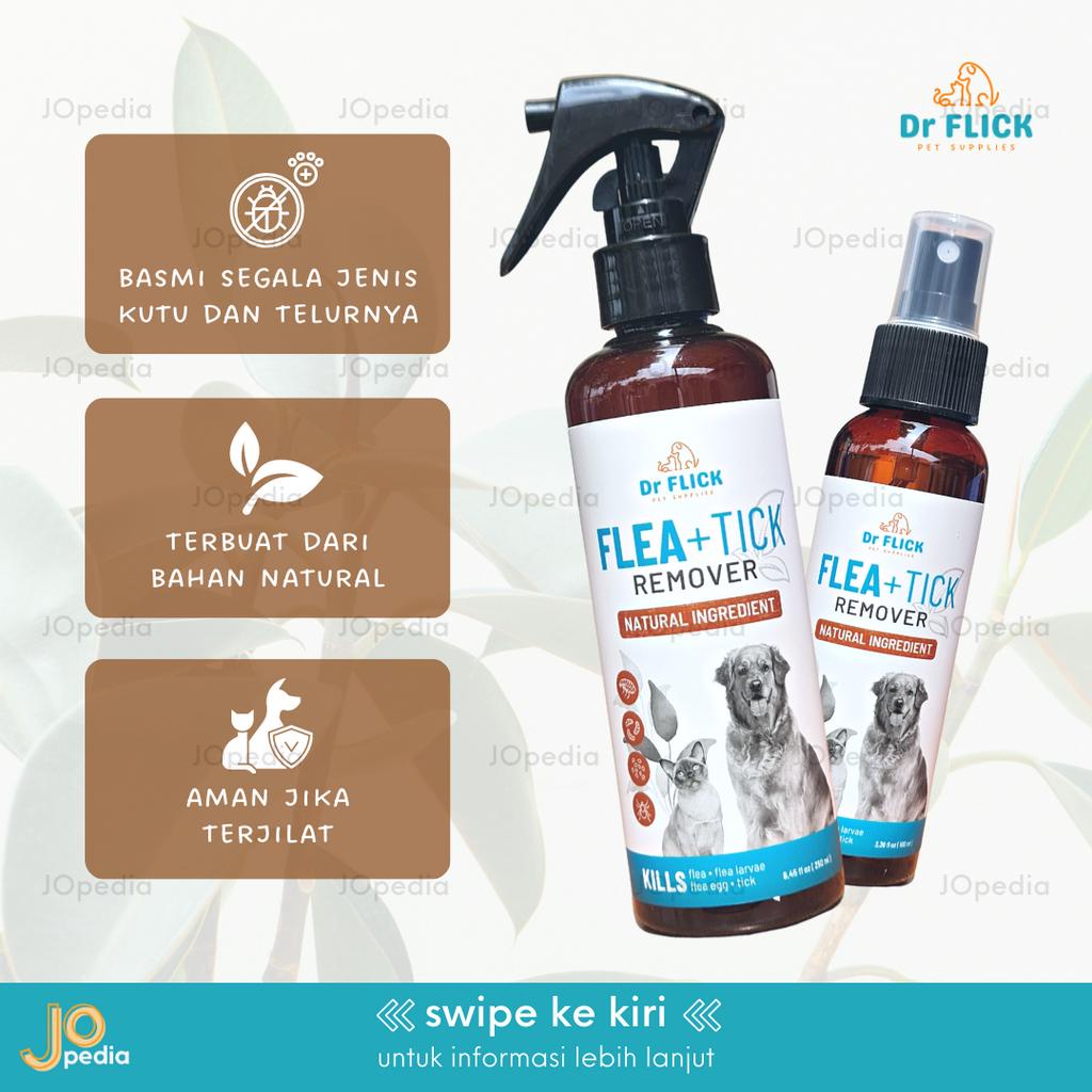 DR FLICK Flea Tick Remover Spray Anti Kutu Kucing Anjing Obat Pinjal