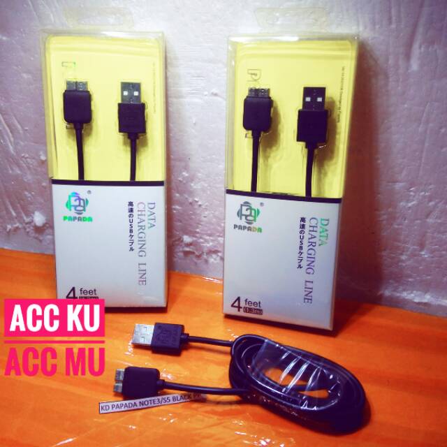 KABEL DATA PAPADA UNTUK SAMSUNG NOTE 3 / S5 ORIGINAL HIGH QUALITY