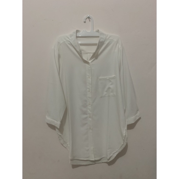 blus wanita putih polos ukuran all size