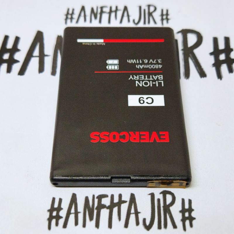 BATRE BATREI BATERAI BATTERY BATTERAY EVERCOSS C9 C 9 (4800 mAh) ORIGINAL BATRAI HANDPHONE