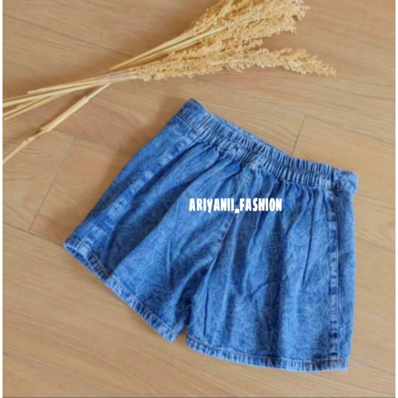 ARN - ROCELA ROK CELANA JEANS ANAK PEREMPUAN MURAH ORIGINAL SNOW WASHED KEKINIAN KULOT PENDEK FASHION BAYI Umur 1 - 7 TAHUN