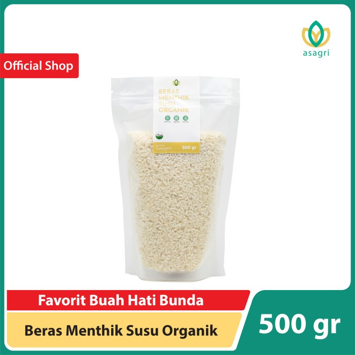 

978qW Beras Menthik Susu Organik Asagri 1 Kg - 500 Gram W5Q0112