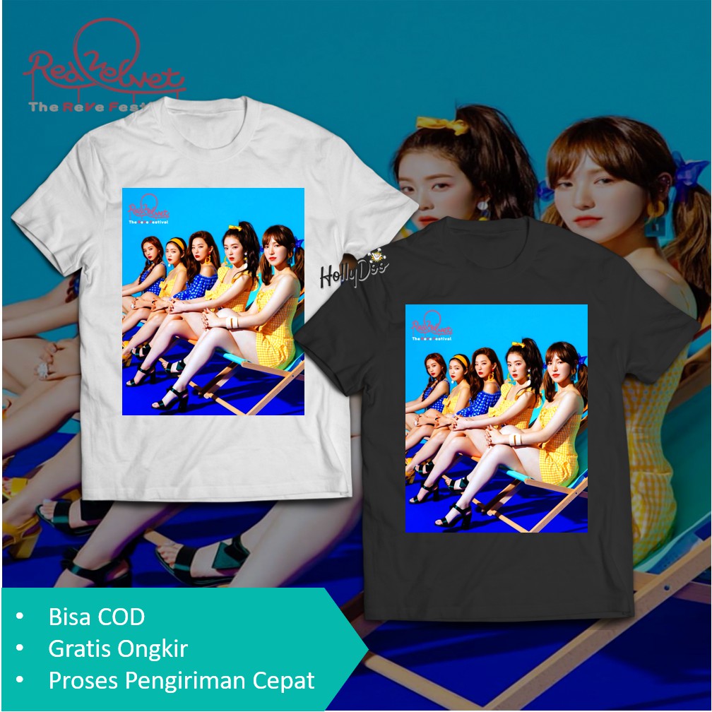 Kaos Red Velvet Tshirt Cover Photo Irene Seulgi Wendy Joy Yeri