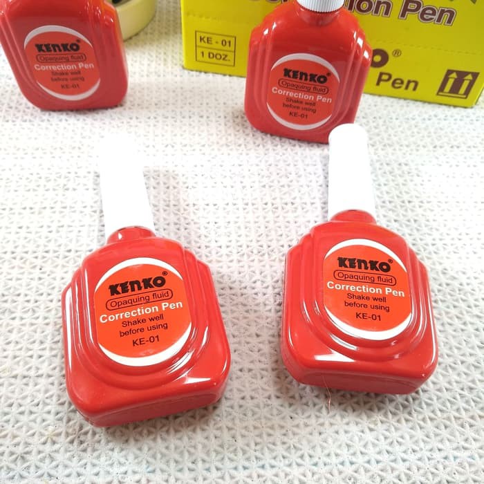 Stip Ex - Correction Pen Kenko Merah - Stip Termurah