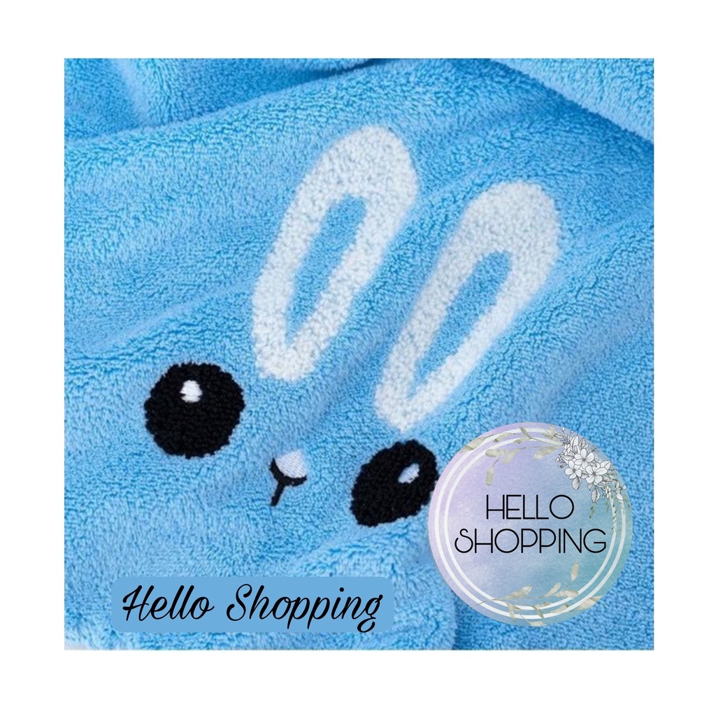 Handuk Mandi Dewasa Microfiber Bulu 35x75cm 70x140cm Motif kuping timbul handuk Anak motif Koala Super Serap air import