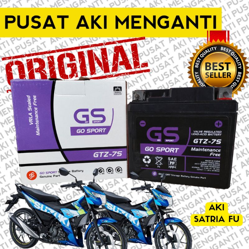 Jual AKI MOTOR Satria Fu GTZ7 GTZ7S GTZ 7S Go Sport Original MF