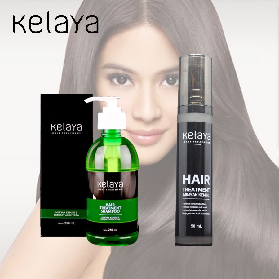 KELAYA Hair Treatment Hair Serum / Shampoo / Minyak Kemiri - Sampo Shampo Perawatan Rambut Rusak Rontok Kulit Kepala Ketombe Original BPOM