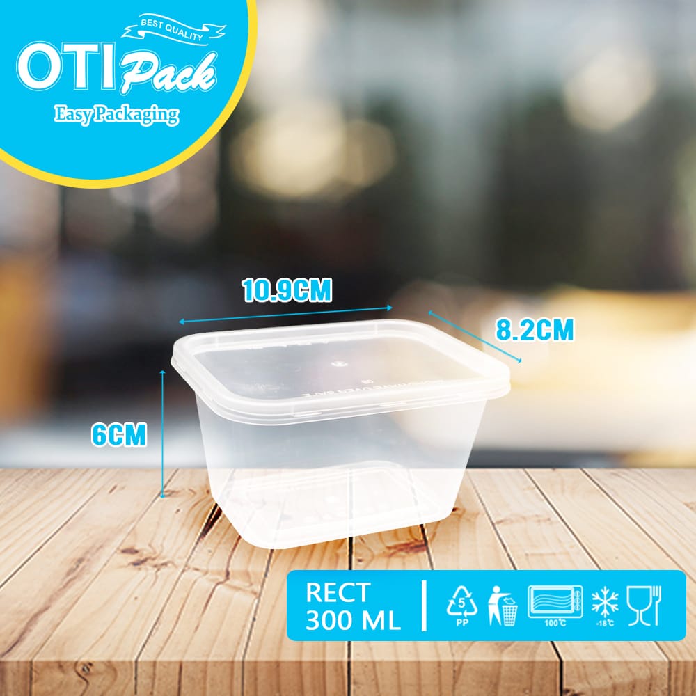 Thinwall Otipack 300ML/ Kotak Makan/ Kotak Mini OT300 Isi 25Pcs