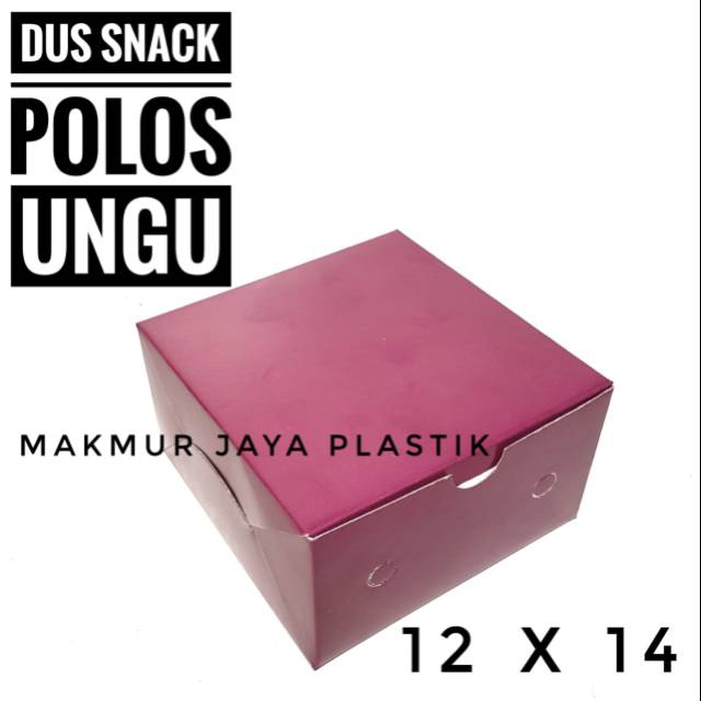 

DUS SNACK POLOS MAROON UKURAN 12 X 14