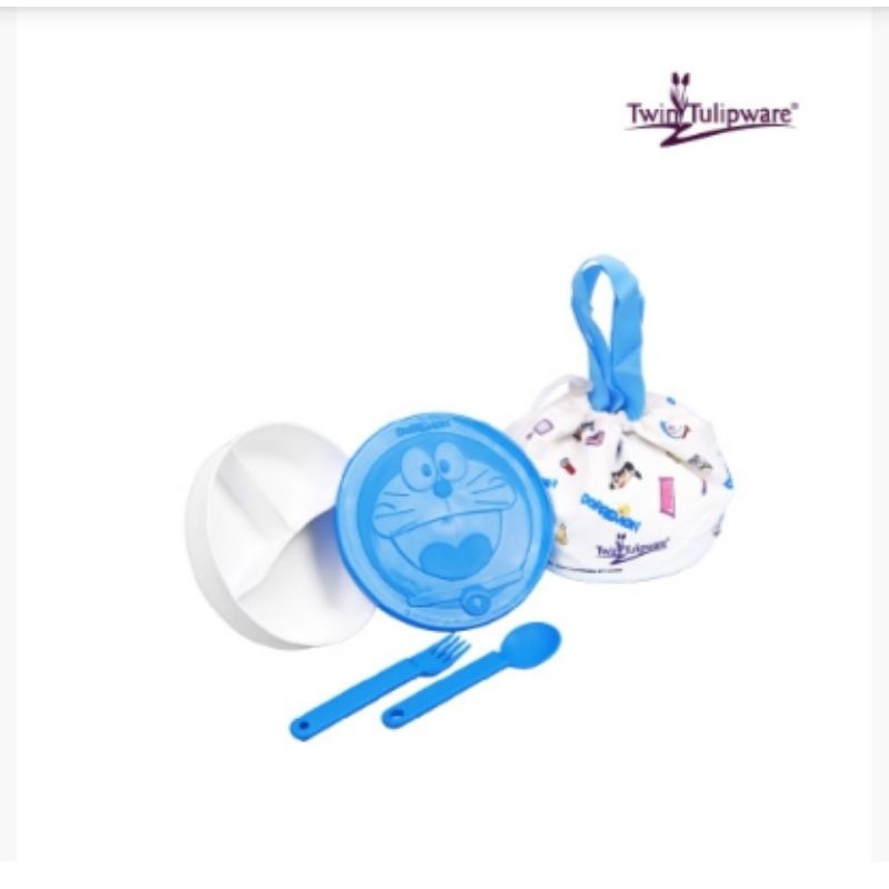 Junior Round Set Doraemon Twin tulipware