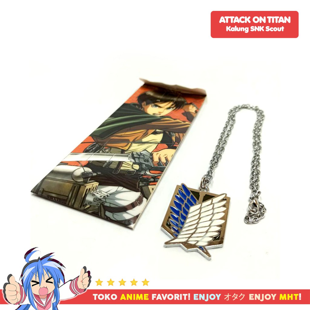 Kalung Anime Cosplay Attack On Titan Shingeki no Kyojin : Scouting Legion