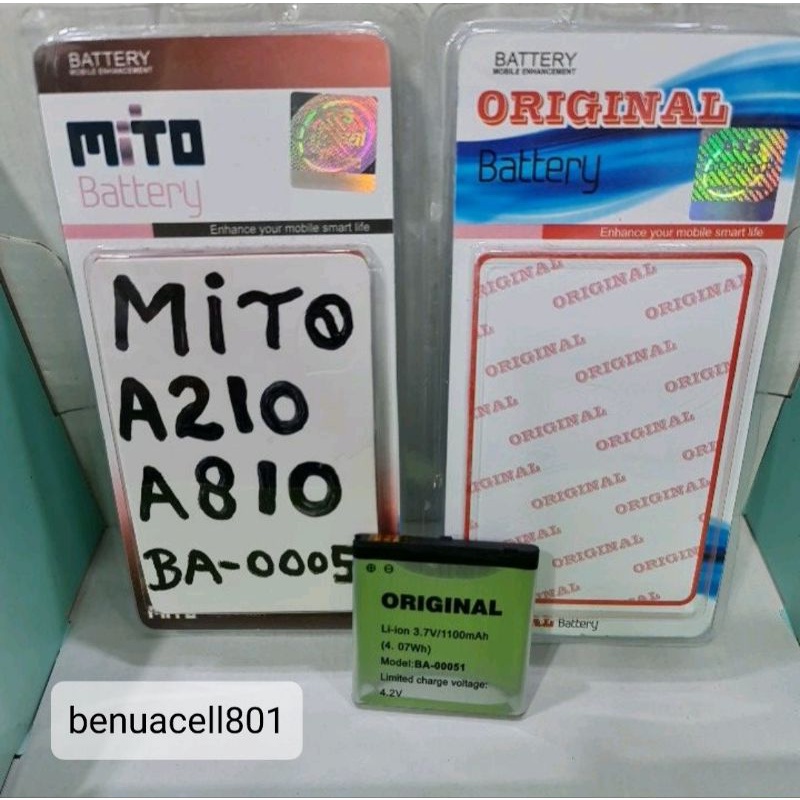 battery baterai baterei batrai MiTO A210 A810 BA-00051