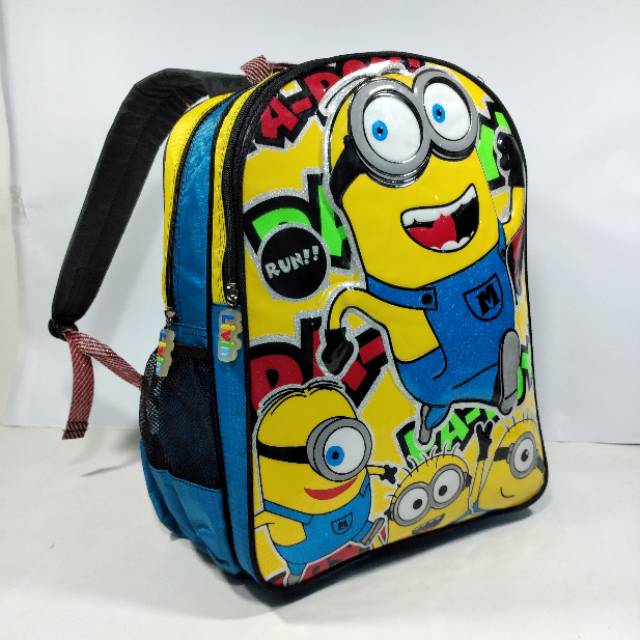 Tas ransel anak sekolah cowo dan cewe character minon 3425