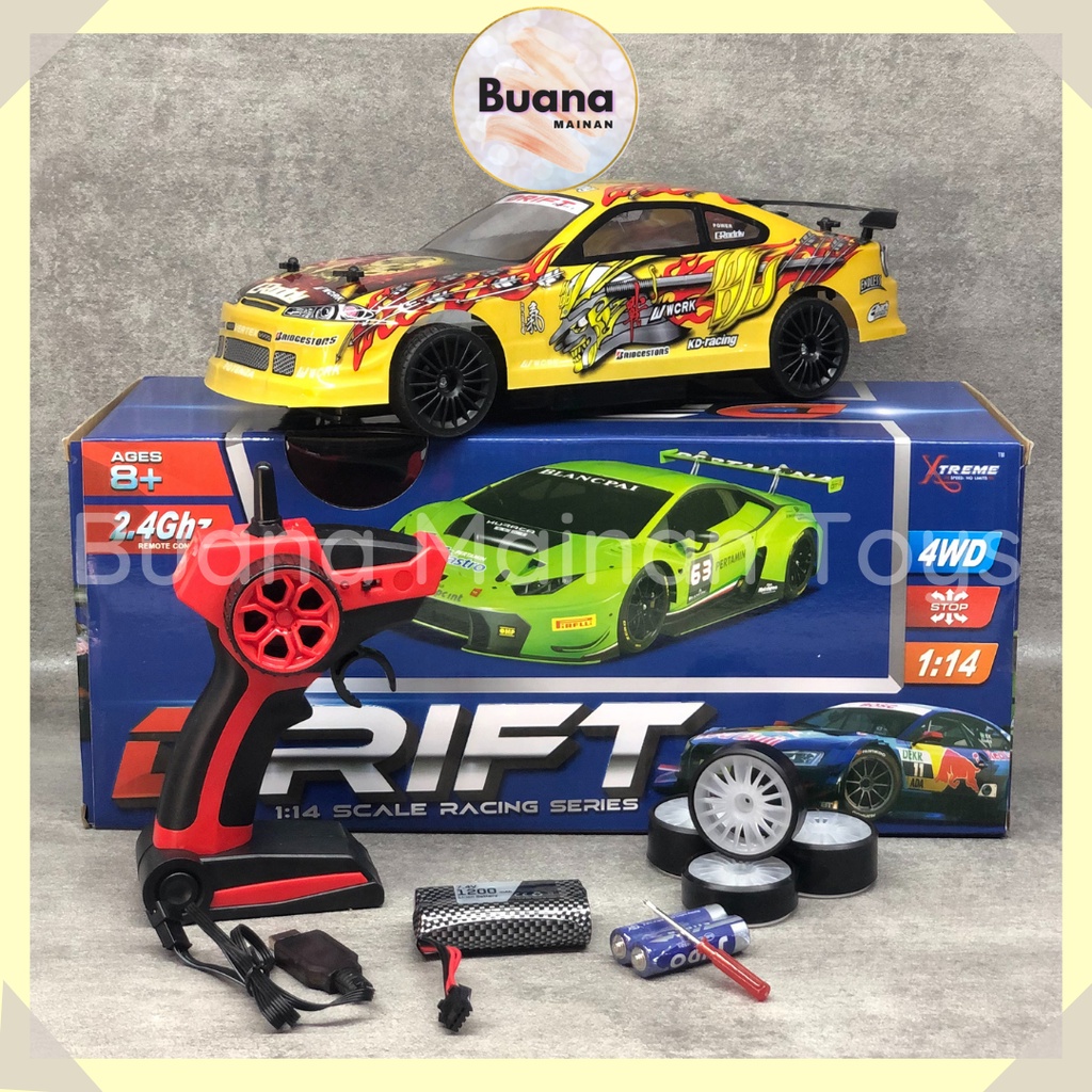 RC DRIFT SAN ZUAN 4WD 1:14 HOBI Mainan Anak Mobilan Remote Control Balap SANZUAN Mobil Remot Kontrol