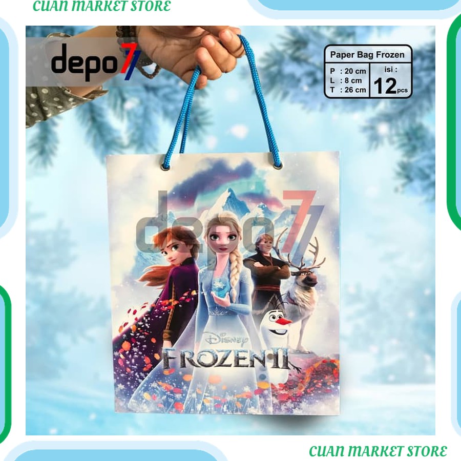 

Paper Bag , Goodie Bag Frozen 2 Exclusive 1 Lusin Kualitas Premium