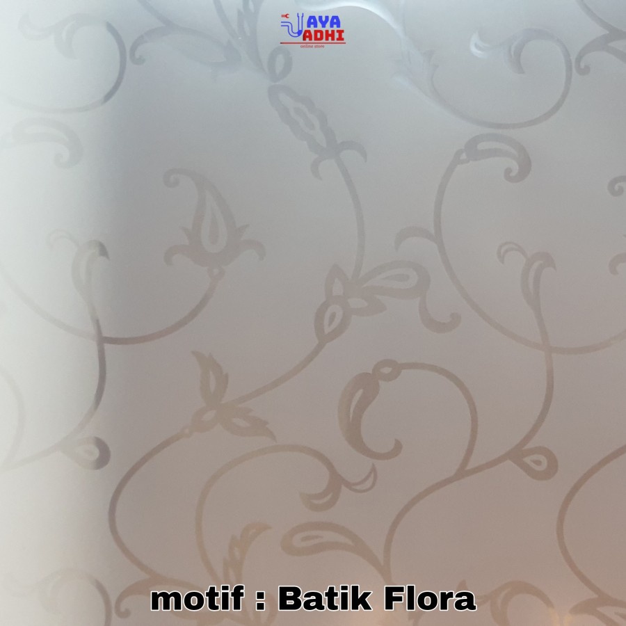 Fiber Pagar - Batik Flora ECER per 50cm Plastik Dekorasi PP