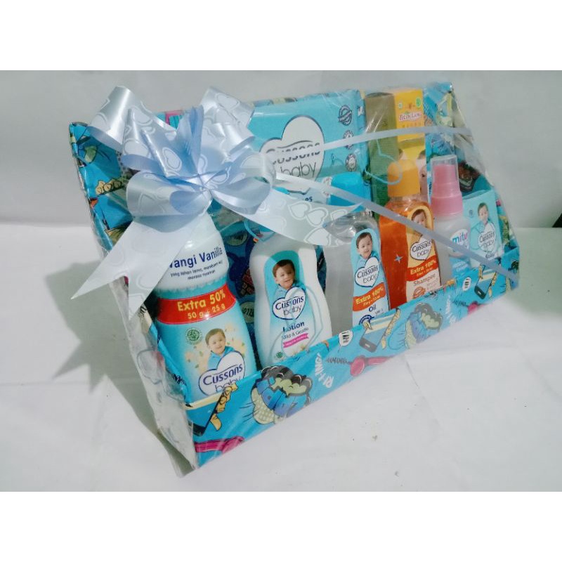 parcel bayi/ kado bayi/parcel baby/hampers baby gift/perlengkapan bayi/kecantikan bayi/parpum bayi/sabun bayi/shampo bayi/ bedak bayi/perlengkapan mandi bayi/ucapan bayi/kado bayi laki laki perempuan murah lengkap/gendongan bayi/celana bayipopokbayi-Biru