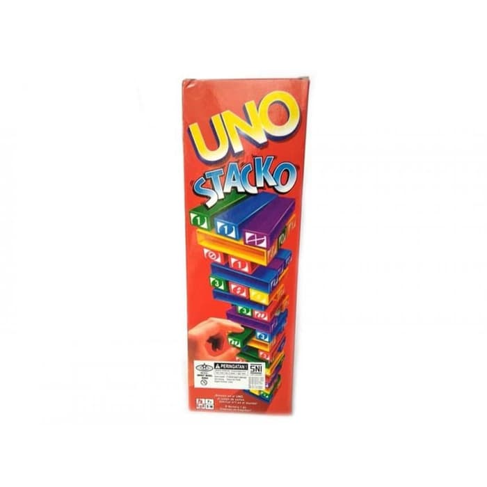 Uno Stacko / Mainan Balok Susun Tower Stacko / Board Games Uno Stacko