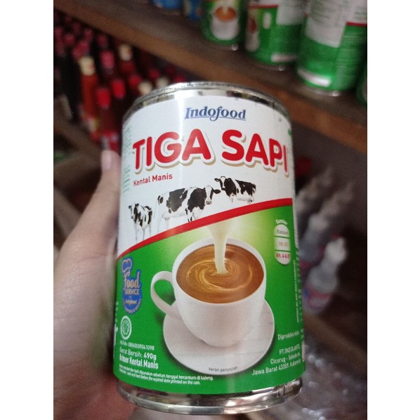 

Susu Tiga Sapi Kental Manis 490 gram