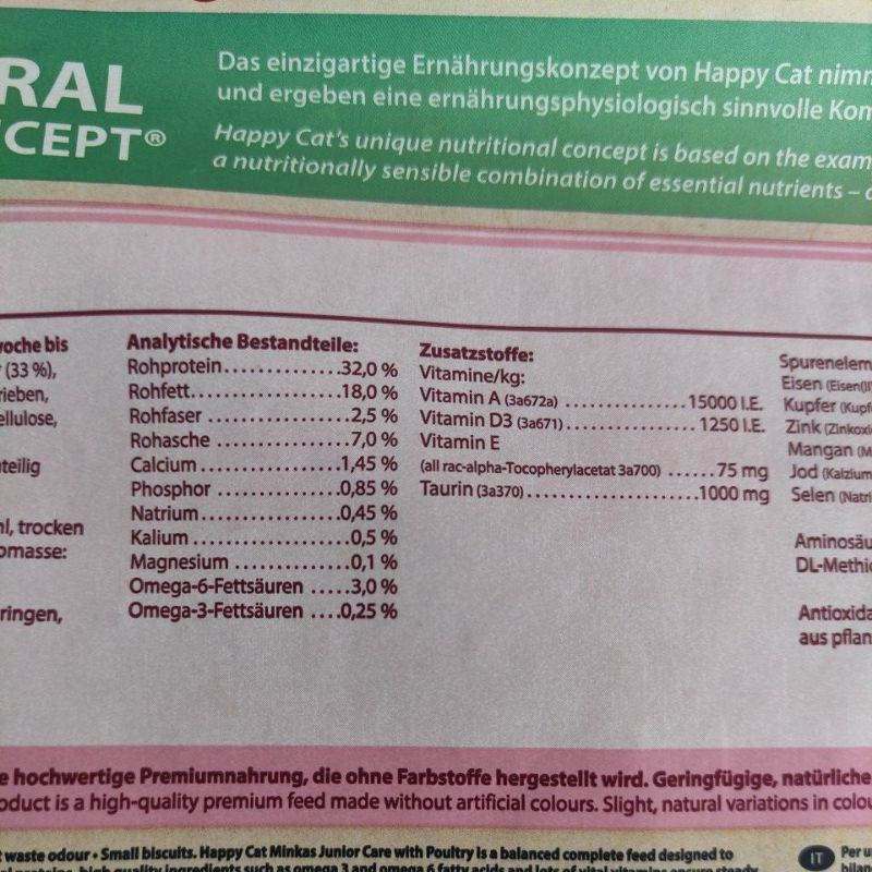 happy cat minkas junior care 10kg