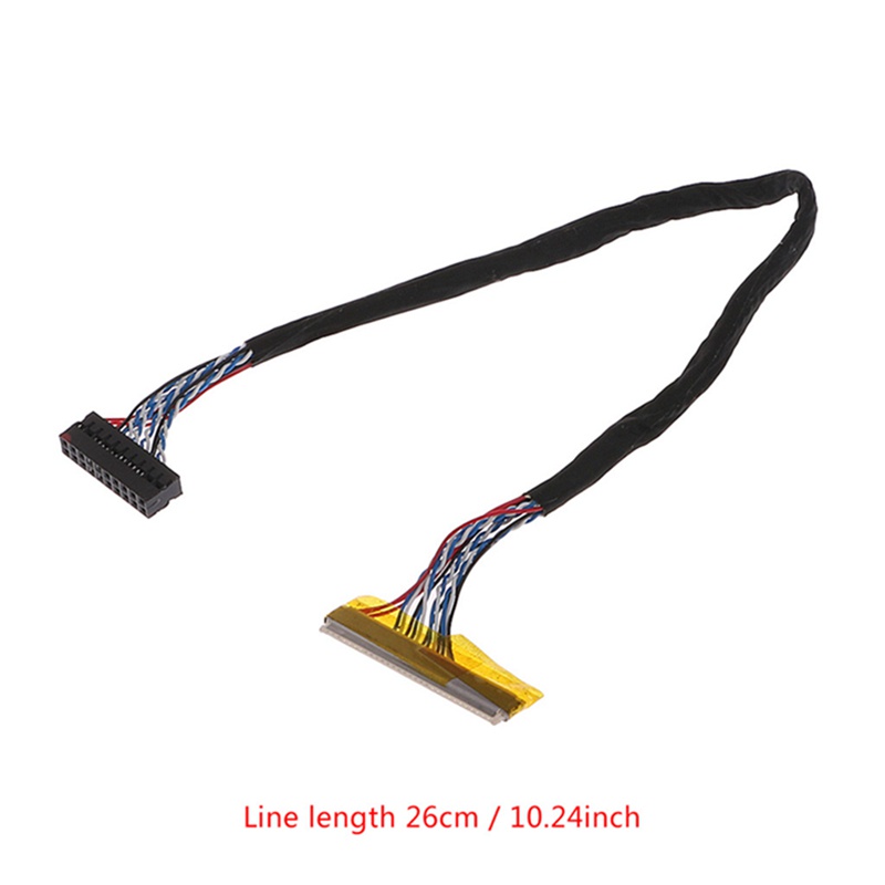 Btsg Universal FIX 30pin 1ch 6bit LVDS Kabel 26cm Untuk Panel LCD 14.1-15.6inch