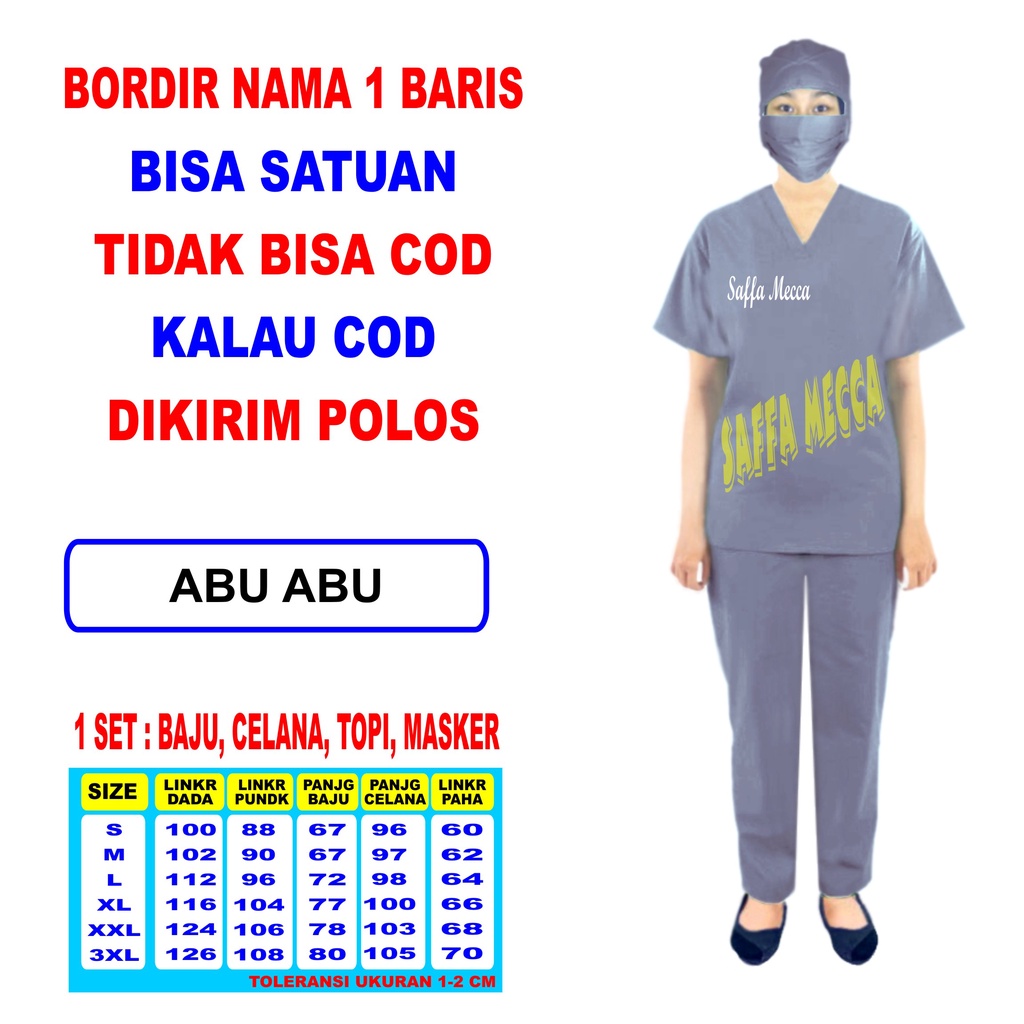 BAJU OKA BORDIR NAMA  / BORDIR NAMA  BAJU OKA / BORDIR BAJU OK / BORDIR NAMA  BAJU JAGA / TANPA COD