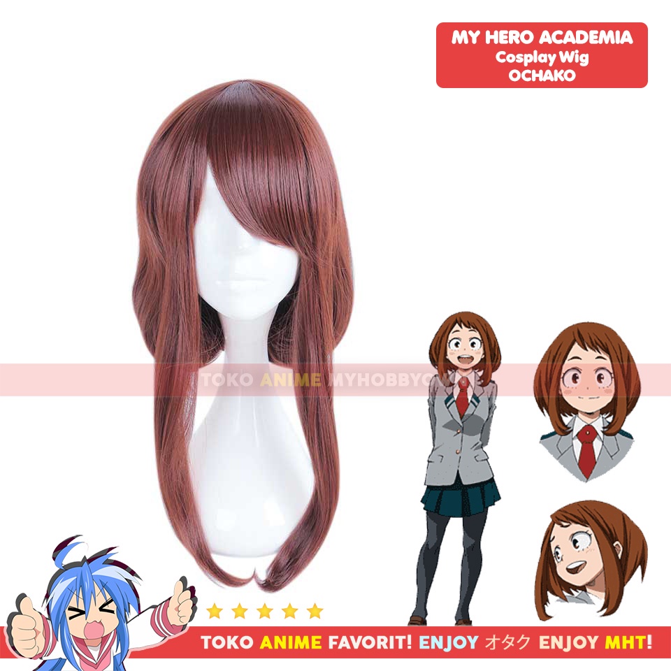 Wig Cosplay Anime Boku no Hero Academia : Ochako Uraraka My Hero Academia