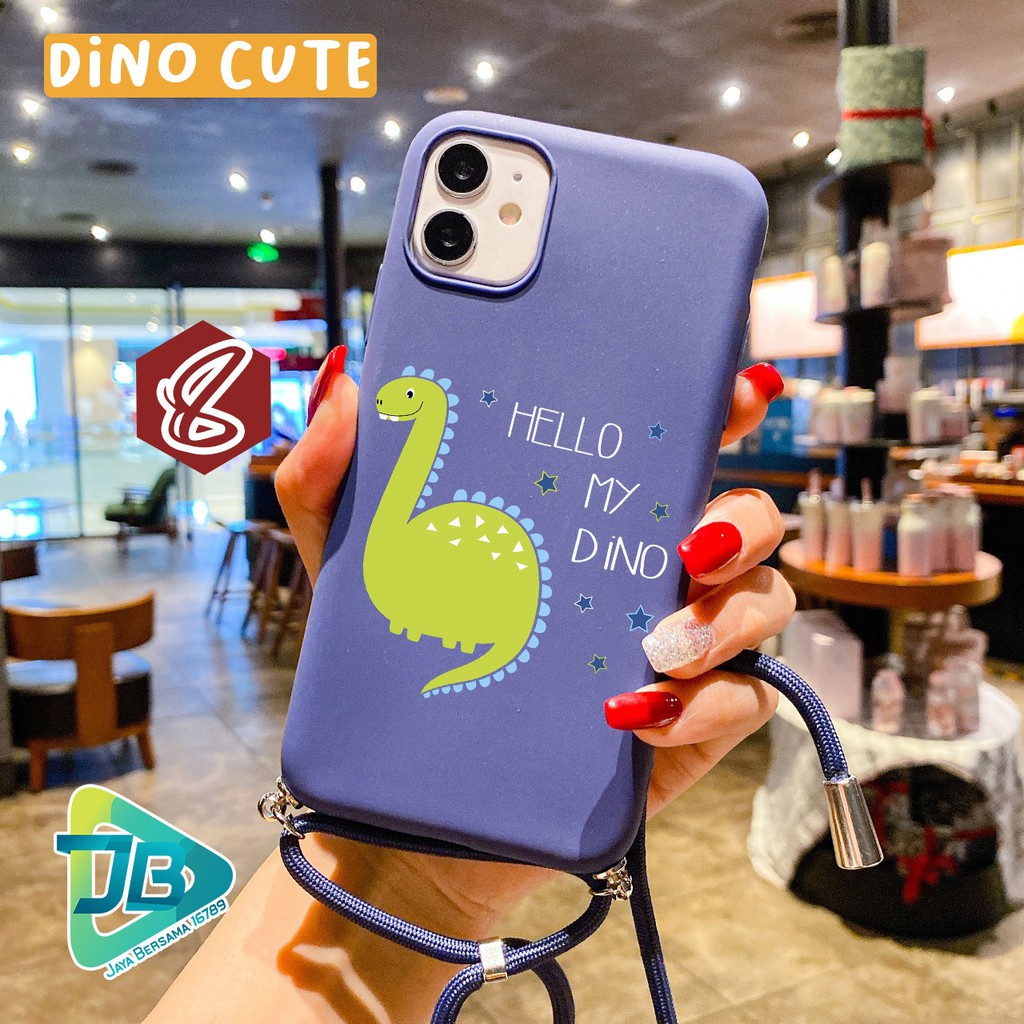 Softcase Slingcase Tali Lanyard Candy DINO CUTE Vivo V11 V15 V19 V17 S1 Z1 X50 Pro JB3828