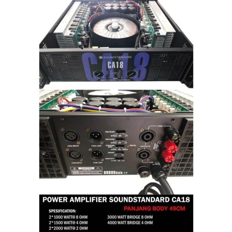 Power Amplifier Soundstandard CA18 CA 18