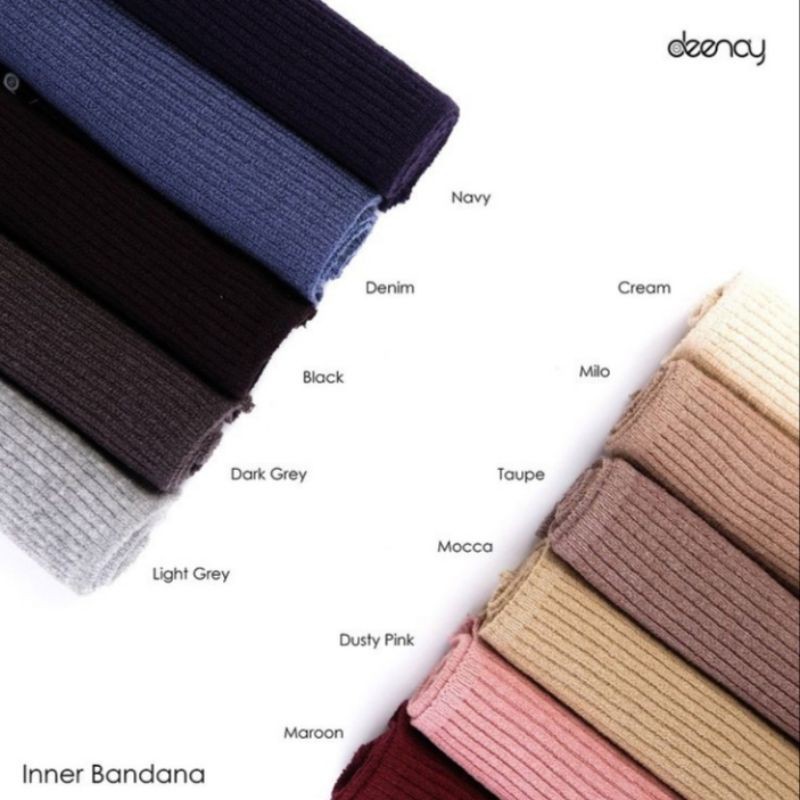 CIPUT BANDANA DEENAY ORIGINAL ALL COLOR -BLACK,TAUPE,CREAM,DAR,DUSTY PINK,HITAM