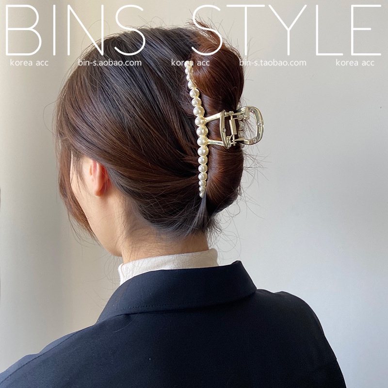 JEPIT BESI JEPITAN PANJANG PEARL JUMBO JEDAI METAL GOLD SILVER MUTIARA RAMBUT KRISTAL KOREA WANITA WARNA EMAS BESAR TEBAL KOREAN WOMEN FEMALE ELEGANT SMALL PEARLS RHINOSTONE JAW MANIK HAIR ACCESSORIES CLUTCHER CLAW HAIRCLIP CLIPS MEDIUM BIG LONG CEPOL
