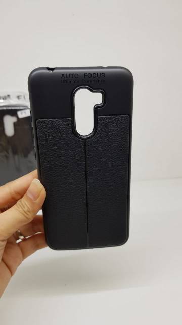 Auto Focus Pocophone F1 6.18 inchi Leather Soft Case Xiaomi Poco F1 AUTOFOCUS Motif Kulit Jeruk